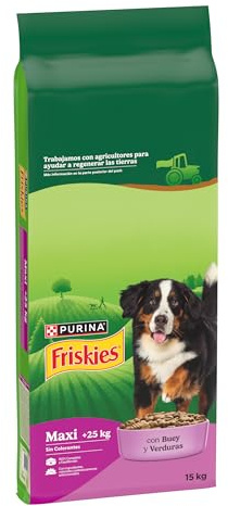 Purina Friskies Vitafit Active Pienso para Perro Grande Adulto Activo Maxi con Buey, saco de 15kg