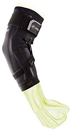 DonJoy Performance Bionic II - Codera (tamaño mediano) | Bisagras policéntricas dobles para soporte medial y lateral, neopreno perforado, correa cruzada ajustable