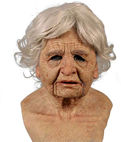 Realistische Kopfbedeckung Dekor Latex Maske, Alter Mann Latex, Streichspielzeug Halloween Cosplay Nacht König Zombie Latex Masken Halloween Party Kostüm Requisiten
