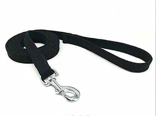 feiling Hundeleine Retrieverleine Lange Führleine für Mittlere und Groß Hunde Training Leash 3 Meters Seil Laufleine (Schwarz, M)