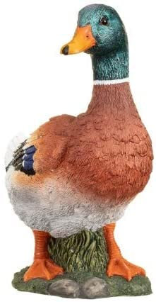 Duck Garden Ornament Statue and Pond Ornament Highly Detailed Pond Decoration Mallard Duck Figure Garden Duck Sculpture Figurine