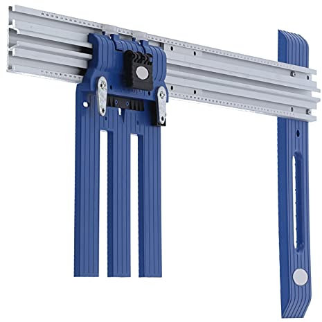 Stahlmessschieber, Holzarbeiter-Lineal, 1 Stück 0-65 cm Holzbearbeitungs-Schnittpositionierungs-Führungsbrett-Kit, Aluminiumlegierung, verstellbares Positionslineal, Tischler-Rip?Cut-Kreissägen-Positi