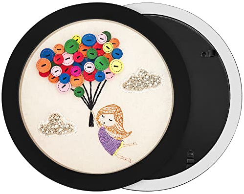 MAGICLULU 1Pcs 9Inch Display Frame Circle Display Photo Frame Round Picture Frame for Home Wall Decors
