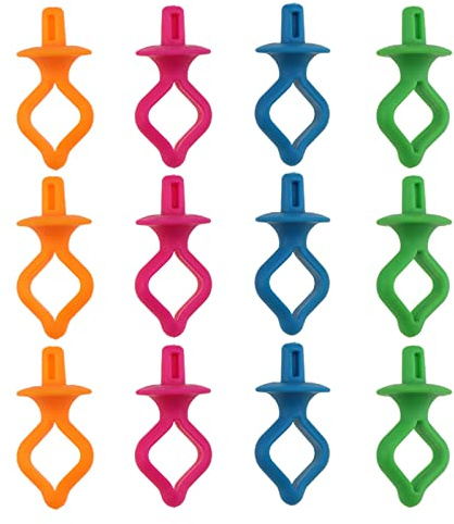Tokaneit Abrazaderas Bobinas Hilo,Soportes para Bobinas,Soporte de Carrete,Portabobinas de Silicona,Abrazaderas de Carrete de Hilo,Clips de Bobina de Costura,Maquina de Coser Soportes 12 Piezas