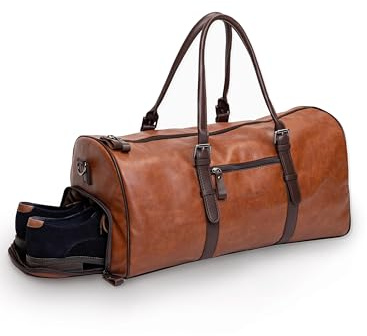 Gentlemen's® Weekender London - Reisetasche mit separatem Schuhfach - Sporttasche für jeden Anlass - vegan mit Schultergurt und Trackerfach - Perfekt für Reisen, Arbeit und Sport