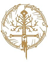 NORTH KAISER Herr der Ringe Metall Wandkunst | Schwurdekor für Fantasy Liebhaber | Einzigartiges Geschenk für Ihn | Rustikale Heimdekoration | Einweihungs für Filmfans (Gold, 100 x 85 cm)