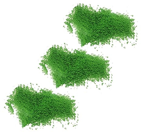 KONTONTY 3sacs Poudre Mousse Miniature pour Bonsaï Et Décorations DIY Fournitures Loisirs Créatifs Flocage Naturel Vert pour Paysage Basing Et Scènes Miniatures Texture Fine Et Couleur