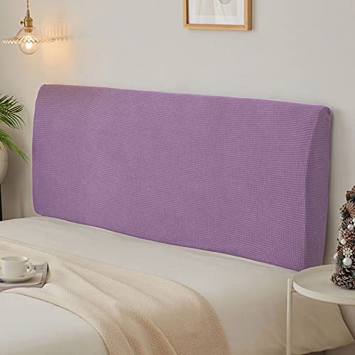 Generisch Bett kopfteil bezug Verdickter Bettkopfteilbezug All-Inclusive-Stretchfolie staubdichter Bettkopfteilbezug für Einzel- Doppel- und Kingsize-BettenPurple-200cm