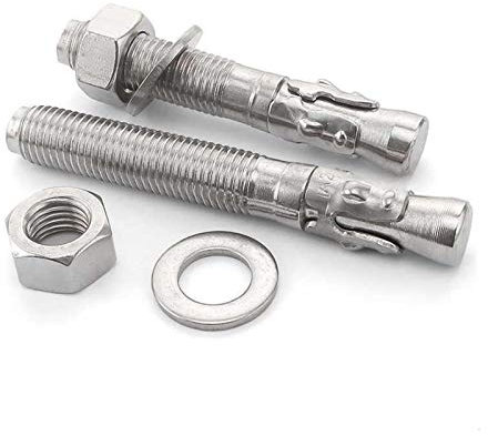 Dehnschraubenbolzen, 5 STK. M6 M8 M10 M12 M16 Dehnschrauben aus Edelstahl 316 Keilankerbolzen Schraubtyp Dehnankerbolzen (Length : M8X100)(M12X100)