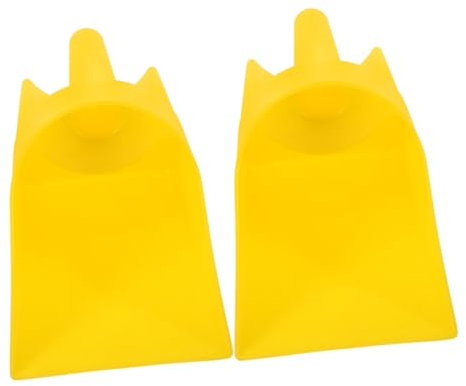 Pala de Alimentación de Plástico Amarillo 2 Piezas