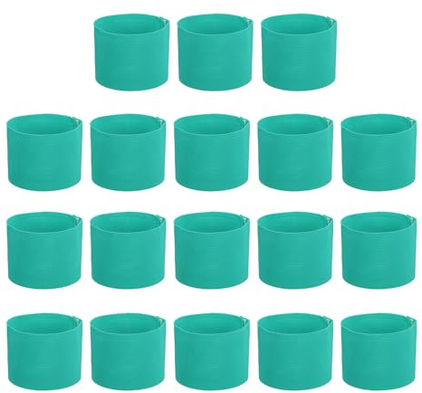 PATIKIL Brassard de Capitaine de Football, 18 pièces Brassardsélastiques pour Le Football Brassardsde Sport pour Jeunes et Adultes Équipe de Football Entraînement Lake Blue