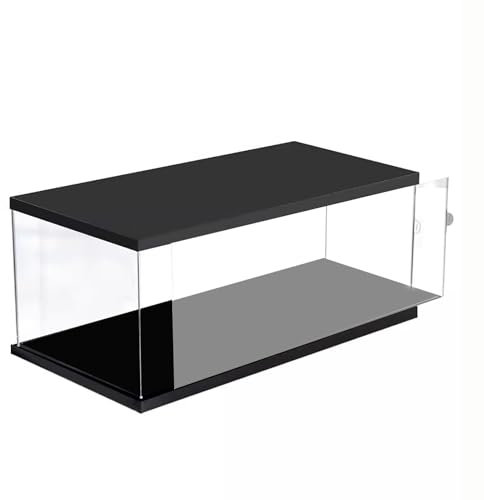 ZIMGOD Acryl Vitrine Acryl-Vitrine mit Schiebetür, Abnehmbare Transparente Sammelvitrine zur Präsentation, Aufbewahrungsbehälter für Erinnerungsstücke für Baseballkappen(50x50x30cm(20x20x12in))