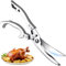 Forbici da Cucina con Manici in Acciaio Inox, Utensili Forbice Cucina, Professionali Trinciapollo per Tacchino, Oca, Pesce, Carne, Verdure