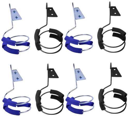 VICASKY 4 Sätze Haartrocknerhalter Lockenwickler Wandmontierter Ständer Wandhalterung Für Haartrockner Ringhalter Fön Haartrockner Wandhalterung Hängeregal Rostfreier Stahl 2 Stück * 4