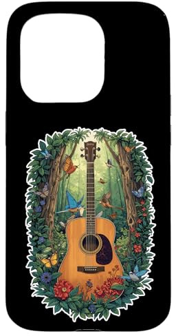 Cordes de Musique pour Guitare Acoustique Rock Rhythm Coque pour iPhone 15 Pro