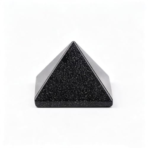Naturlig kristallpyramid – 5 cm läkande ädelstensstaty | Handskuren polerad obelisk för skrivbord, hemmakontor, vardagsrumsinredning | Reiki- och Feng Shui-energisten
