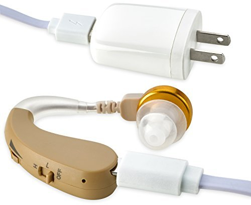 MEDca Digital BTE Device - Rechargeable Receiver in Canal Assist Device with Modes with Noise Cancellation and Volume Control