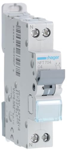 disjoncteur hager - 1 phase + neutre - 4a - 6ka - courbe c - vis / vis