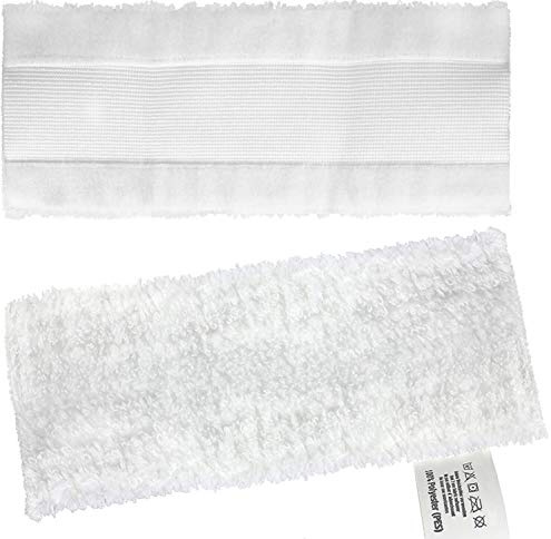 SPARES2GO Microfibre Cloth Cover Pads Compatible with Karcher Easyfix SC1 SC2 SC3 SC4 SC5 Series Steam Cleaner (Pack of 2)