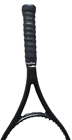 Zingther Tacky Cushioning Replacement Grips for Tennis Racket, Badminton Racquet, Racquetball, Fishing Rod, Skiing Pole, Cricket/Baseball Bat Wrap Tape and Pickleball Paddle - (Black, 4 Grips)