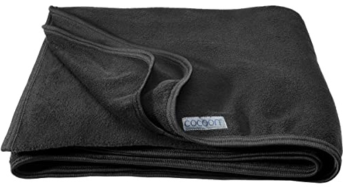 Cocoon Fleece Decke schwarz