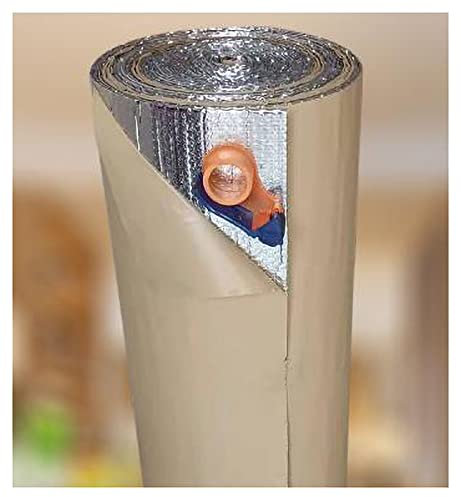 Pellicola riflettente per radiatori Foglio isolante per radiatore a bolle Foglio isolante a bolle autoadesivo, barriera al vapore antistrappo, foglio isolante per dissipatore di calore, foglio riflet