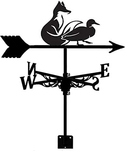 NOALED Kupfer-Wetterfahne, Garten-Wetterfahnen für Kuppel-Windrichtungsanzeiger im Freien, Garten, Hof, Windfahnen-Wetterhahn, einfach zu montieren