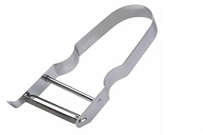 CIV Pelapatate in acciaio da 11 cm, per sbucciare frutta e verdura. Impugnatura ergonomica e taglio liscio.