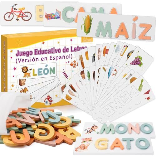 Tosekry Juguetes Niños 3 4 5 6 7 8 Años, Aprender a Leer Juegos Educativos Niños 3-8 Años Regalo Niña 3-8 Años Juguetes Montessori