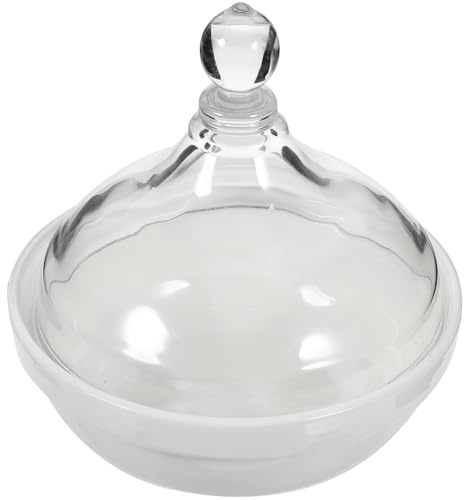 Luxshiny Bol à Dessert Céramique avec Couvercle Bol à Pudding Et Ramequin pour Salades Et Desserts pour Cuisine Maison Pur