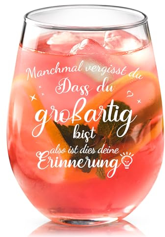 Joymaking Weinglas - Geschenke für Frauen: Dankeschön, Partner, Geburtstag - Personalisiert 17oz