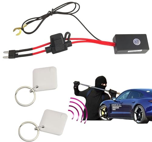 Vehicle Security System - Smart Oil Circuit Lock, Car Theft Deterent | Auto-Detect Car Alarm System | Anti-Theft Engine Immobilizer with Anti Hijacking Remote Control Options, Installation for Ca