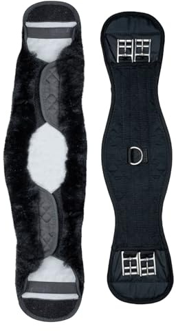 WALDHAUSEN Kurzgurt Lammfell, schwarz/schwarz, 60 cm