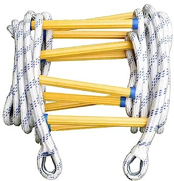PNAJFUEL Sicherheitsleiter, Strickleiter, Notstrickleiter, Feuerfeste Rettungsleiter, Feuerleiter, Kletterleiter Für Zu Hause/L 12M