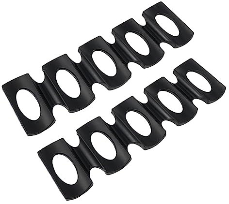 PRETYZOOM 2pcs Silicone Refrigerator Mat Beer Pads Can Beverage Storage Rack for Fridge Drinks Organization