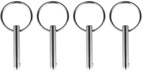 Perni a Sgancio Rapido, 4 Pezzi Tirare Perno Rapidi in Acciaio Inossidabile 316, Pin di Bloccaggio Accessori per Barche Cerniere di Coperta Yacht Camper