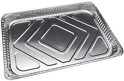 MAGICLULU 10er-pack Bbq-fettpfannen Aluminiumfolienschalen Für Einfache Reinigung Und Recycelbar Perfekt Für Beilagen