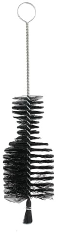 Flaschenbürste – Ø 10 x 43 cm – Flaschenreiniger – Karaffenbürste – Extra große Reinigungsbürste für Flaschen und Karaffen – Schwarz