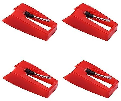 4 Pezzi Puntine per Giradischi Universali, Puntina Giradischi di Alta Qualità Testine Fonografiche Stilo Accessori per Aghi di Ricambio per Fonografi Lp Grammofono e Giradischi in Vinile