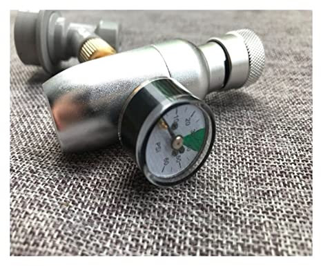 ATUMY Heimbrau-Sets Druckminderer Mini-Fasszapfspender mit 12'' Bierschlauch für Mini Craft Beer Growler Homebrew Spear(CO2 Charger)