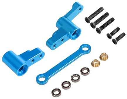RC Ersatzteile Für MJX Für Hyper Go Für 14301 14302 14303 1/14 RC Auto Metall Verbesserte Teile Zubehör Verbesserte Spiel Lenkung Komponenten(Blue)