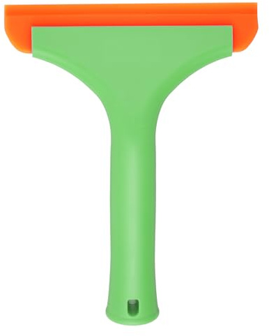 sourcing map Escobilla de goma de ducha de 6 pulgadas de longitud con mango antideslizante para limpiacristales y puertas de cristal, color verde