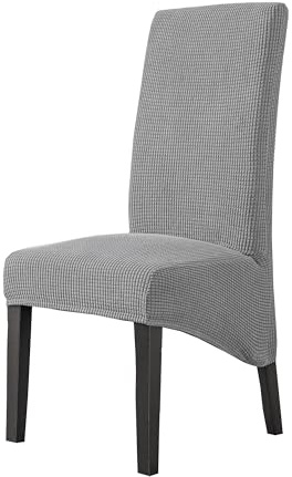 EBETA 6er Funda elástica para Silla, XL Fundas para sillas Fundas sillas Comedor Fundas Cubiertas para sillas,bielástico Extraíble Funda (Gris)