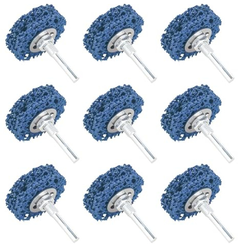 ‎CTDMJ® Disco CSD de 50 mm, 9 unidades CBS discos de limpieza gruesos, discos abrasivos CBS, juego de discos abrasivos para amoladora angular, pintura, soldaduras de óxido, limpieza y eliminación