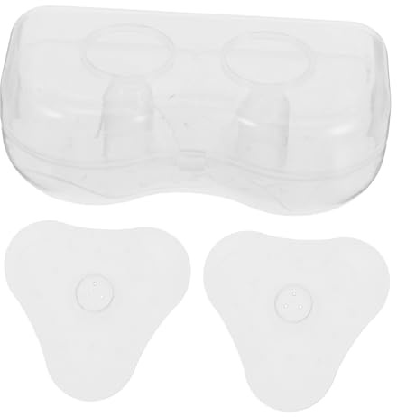 WOFASHPURET Silikon Stillhütchen Dreieckig Transparent Weich Hautfreundlich mit Aufbewahrungstasche für Neugeborene Stillkomfort Babypflege