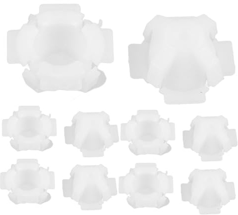 DONFAMDS 10 Pièces Essuie-glaces Coupe-froid Magnétique Pour Porte Clip De Liaison D'essuie-glace Support De Clôture Extérieure Pour Pluviomètre Fournitures D'essuie-glace Plastique Blanche