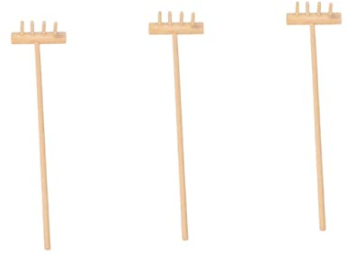 SUPVOX Mini Zen Garden Rakes 14cm Sand Rake Tools Set for Kids and Adults Meditation Desktop Accessories for Tranquil Zen Garden Sand Play 3 Pieces