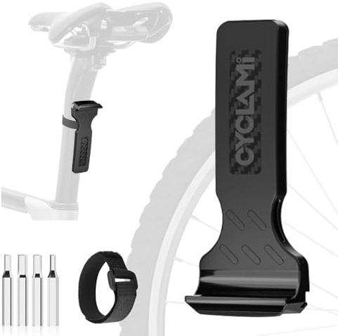 WALLFID All-in-One Bike Tire Lever with Hex Wrenches & Magic Strap - Single Tool for Easy Tire Changes, Built-in Air Release Slot, Ergonomic Design for Road & Mountain Bikes
