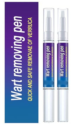 Verruche Rimozione Penna,Rimozione Verruche E Fibromi Penduli,Papillact Per Verruche per Corpo E Mani, Viso, Adatta A Tutti I Tipi Di Pelle 2pc
