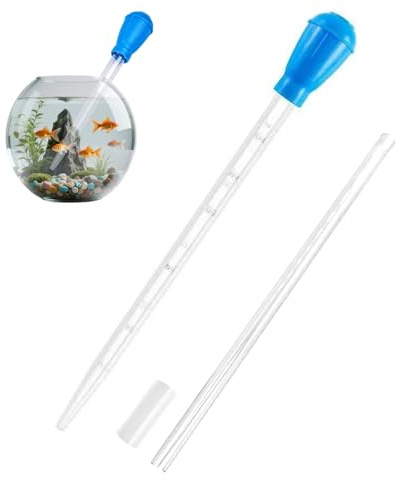 27.7IN Extra Long Turkey Baster for Aquarium, Aquarium Siphon for Fish Tank 50ml Plastic Turkey Baster Long Syringe Waste Remover for Aquarium Vacuum Siphon for Fish Tank for Feeding Waste Removal
